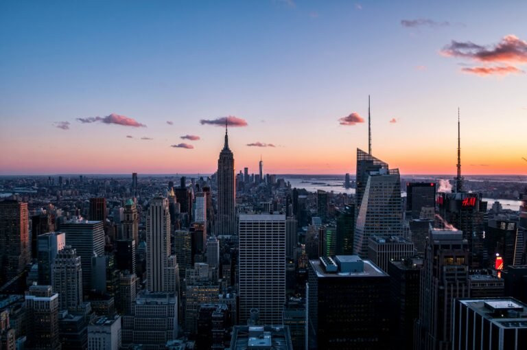  New York City skyline at dusk — Go East Travels worldwide journeys 